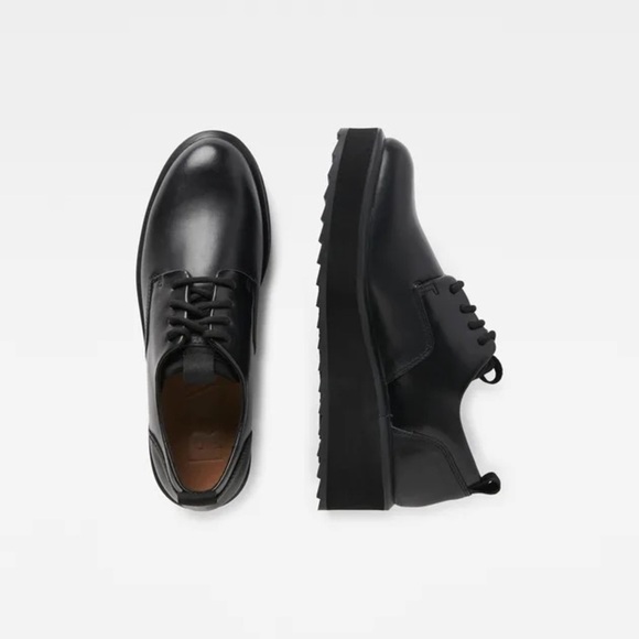 G-Star Raw STRETT FLATFORM DERBY Black - Picture 1 of 10